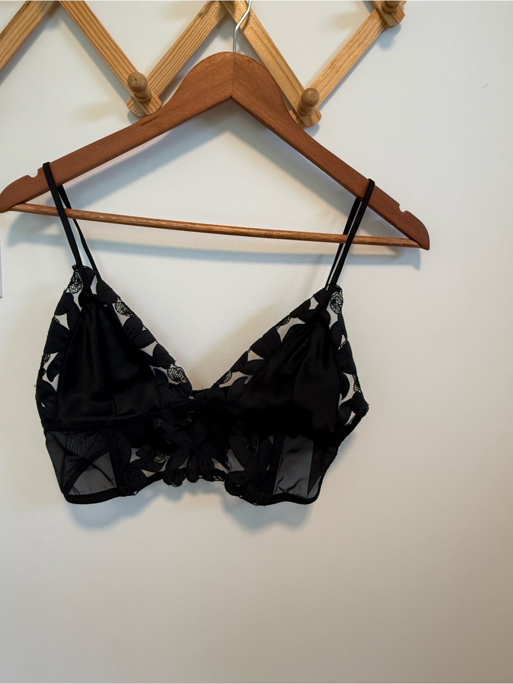 Victoria's Secret Black Lace Sheer Bralette